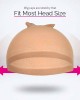 2 Pieces Light Brown Stocking Wig Caps Stretchy Nylon Wig Caps for Women 2 Pieces Light Brown Stocking Wig Caps Stretchy Nylon Wig Caps for Women
