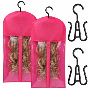 2PCS Multiple Wigs Bags Storage with Hanger 2PCS Multiple Wigs Bags Storage with Hanger