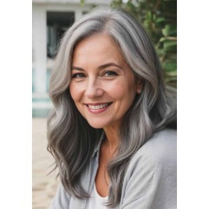 Real Hair Wigs for Older Ladies heraa009