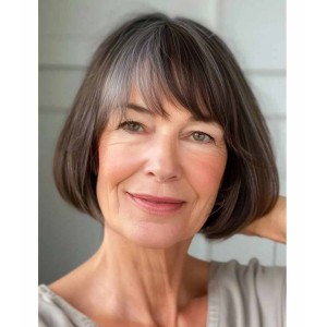 Real Hair Wigs for Older Ladies heraa013 Real Hair Wigs for Older Ladies heraa013