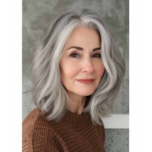 Real Hair Wigs for Older Ladies heraa015