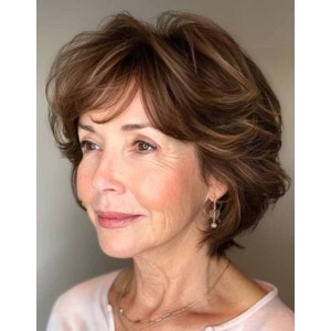 Real Hair Wigs for Older Ladies heraa019 Real Hair Wigs for Older Ladies heraa019