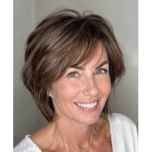 Real Hair Wigs for Older Ladies heraa020 Real Hair Wigs for Older Ladies heraa020