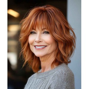 Trendy Shaggy Human Hair Wigs For Ladies Trendy Shaggy Human Hair Wigs For Ladies