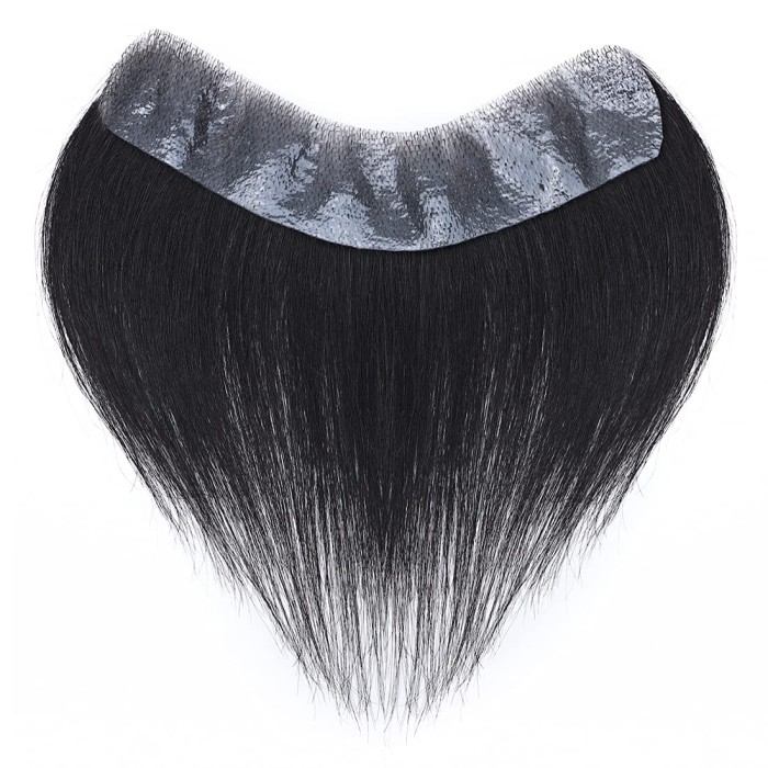 V Shape Topper Hairpiece Pu Thin Skin System For Men V Shape Topper Hairpiece Pu Thin Skin System For Men
