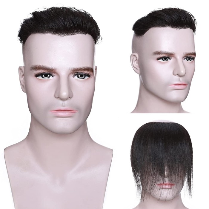 V Shape Topper Hairpiece Pu Thin Skin System For Men V Shape Topper Hairpiece Pu Thin Skin System For Men